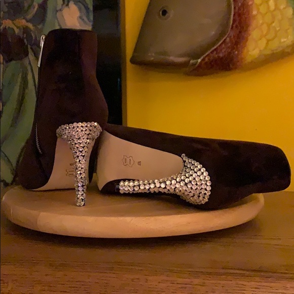 Boots , dark purple Swede Leather 81/2 - Picture 2 of 3